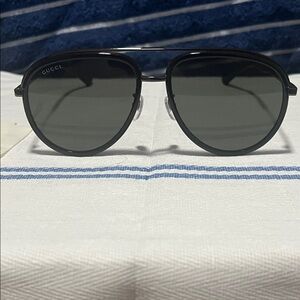Gucci Dark Aviator Sunglasses
